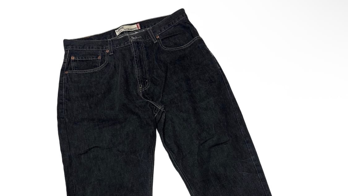 리바이스 569 스트레이트 루즈핏 흑청데님진 34 상품이미지2