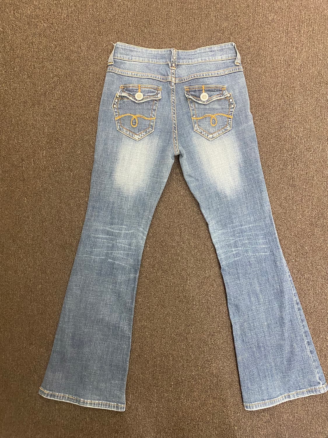 OS)Japanese vintage 여성 스터드 디테일 데님팬츠 상품이미지6