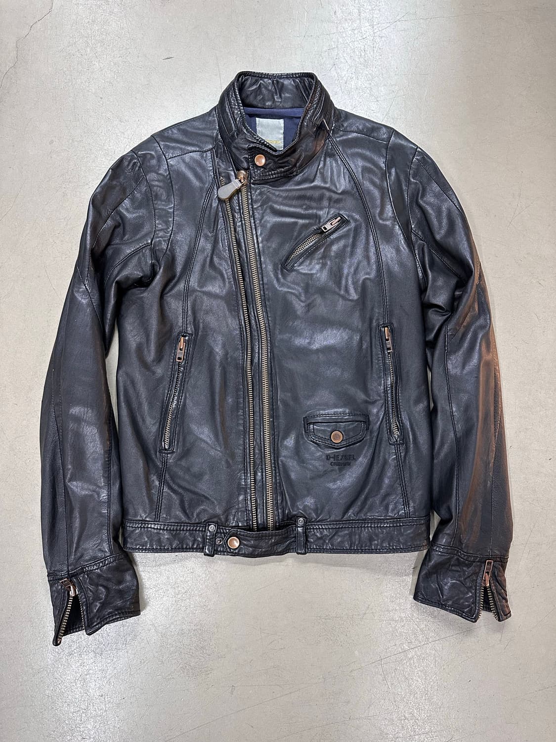 🔥디젤 양가죽 레더 바이커 자켓 M🔥 상품이미지3