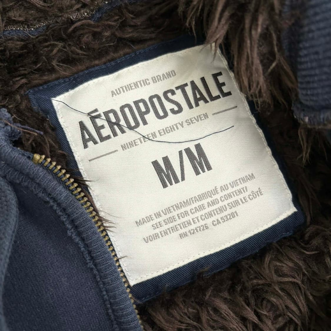 에어로프스테일 y2k 울프죠 털 자켓 후드집업 희귀져지(M) 상품이미지4