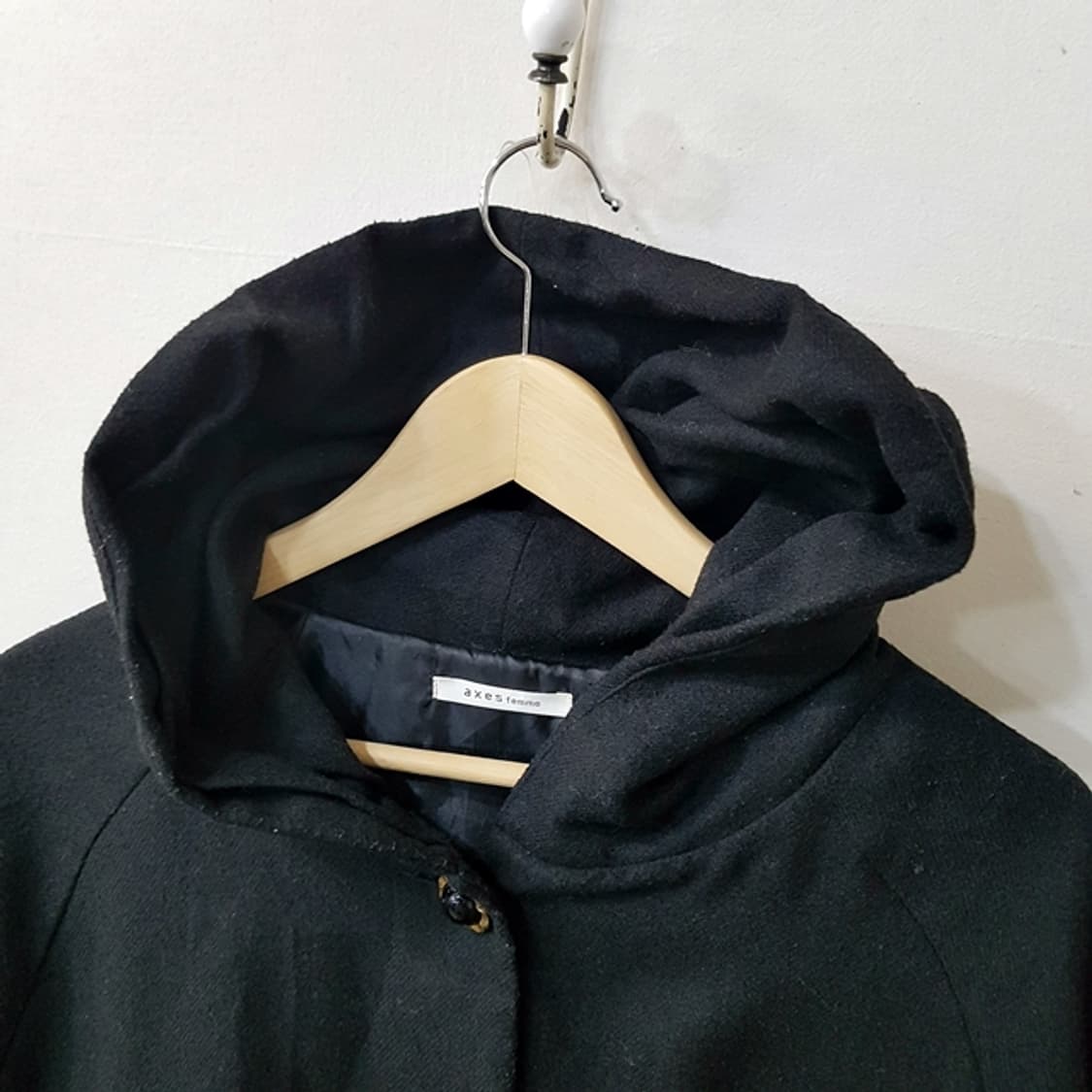 axes femme 후드 케이프 블랙 상품이미지3