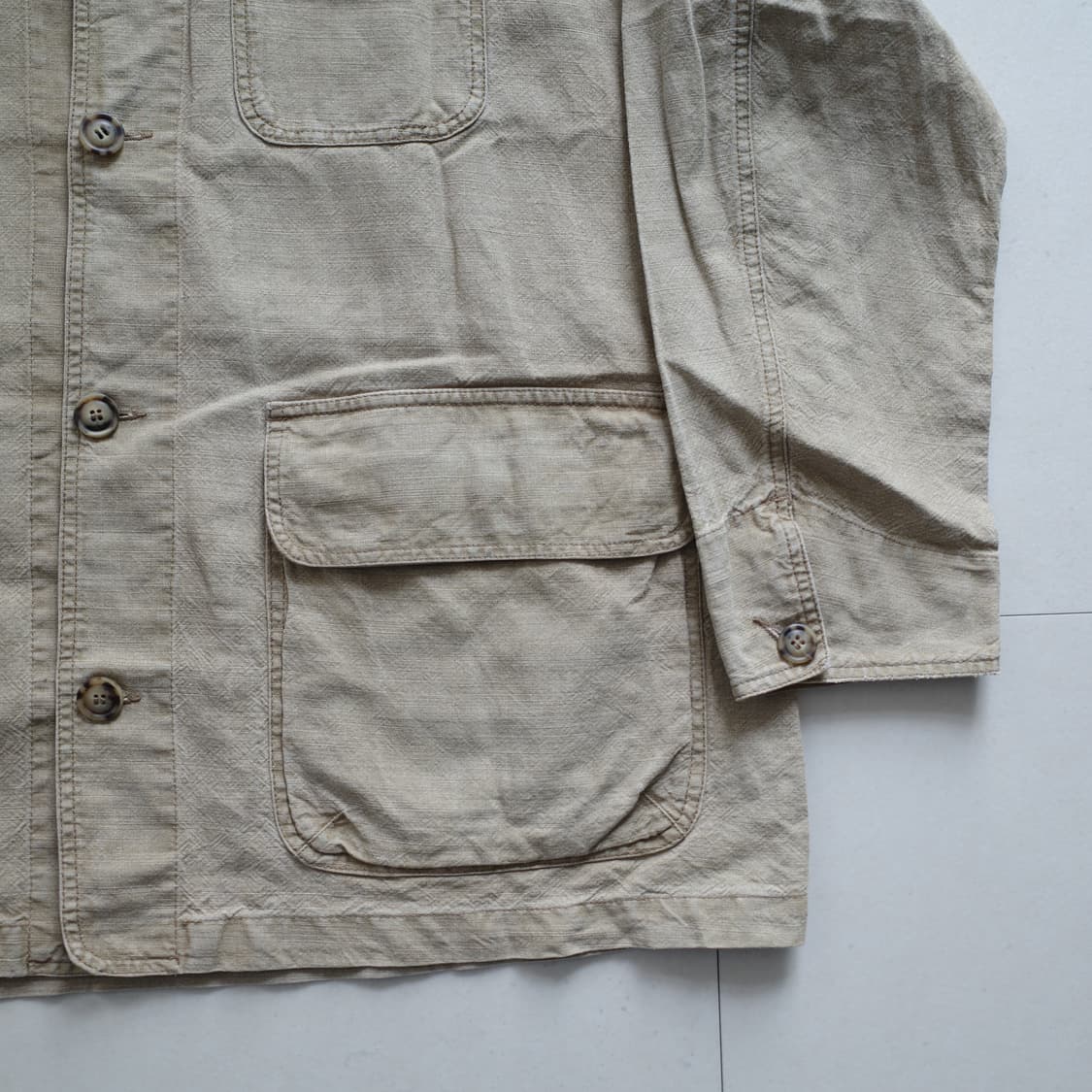 90s 말보로 클래식 빈티지 레더카라 헌팅 초어 자켓 XXL 상품이미지3