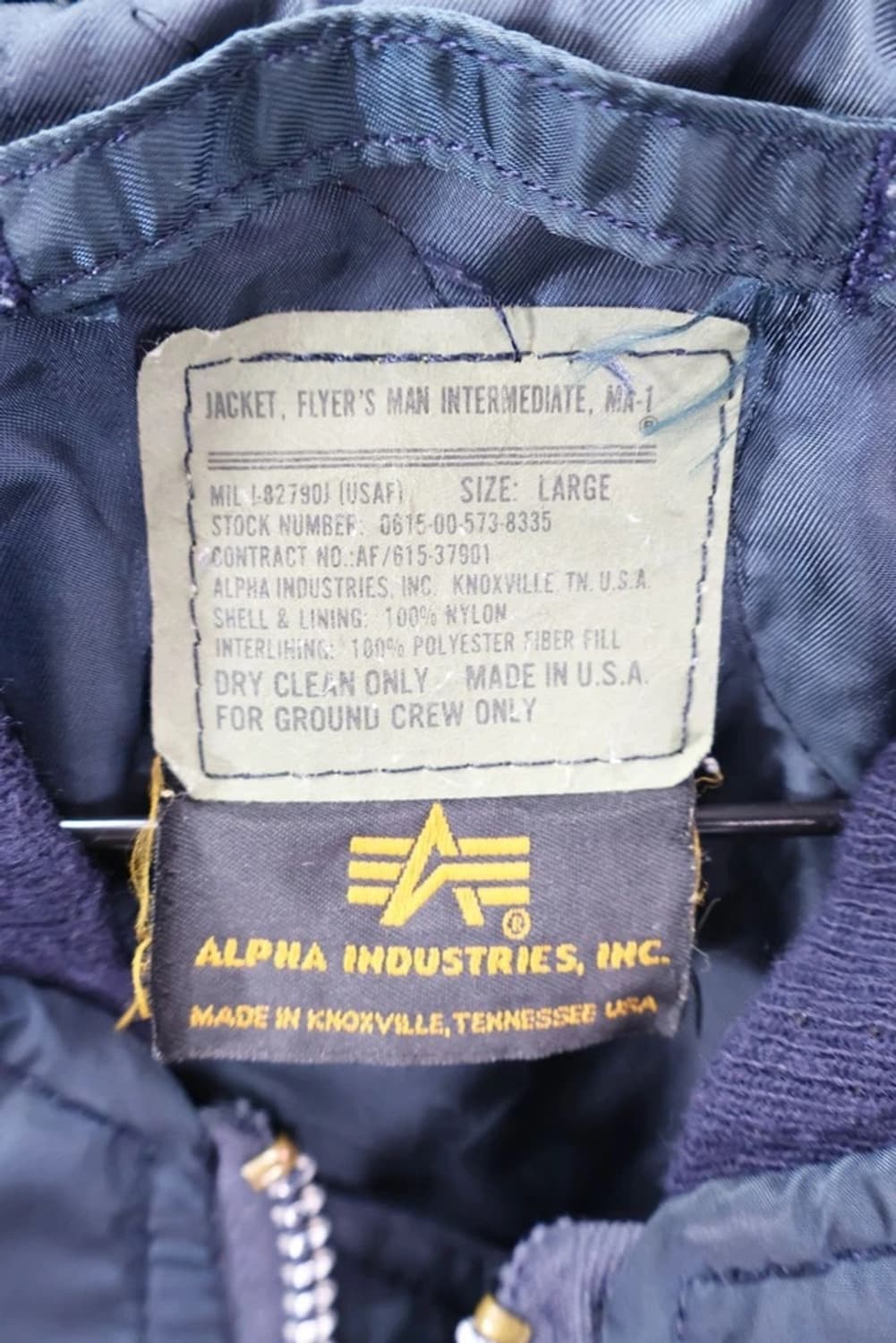 90's 네이비 알파인더스트리 MA-1 상품이미지9