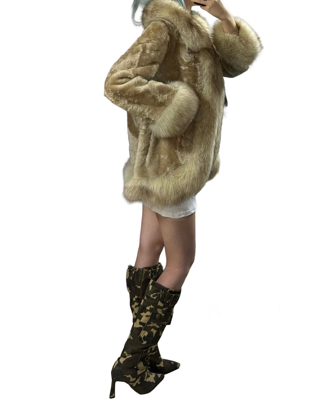 핀터레스트 무드 리얼 퍼 자켓 상품이미지2