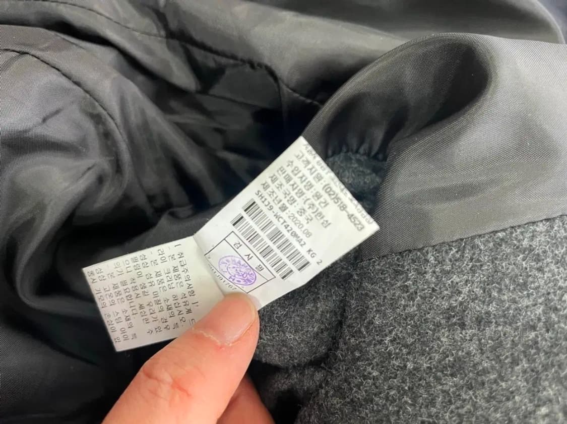 시스템옴므 한섬 울100% 더블 롱코트 남성 100 사이즈 상품이미지7