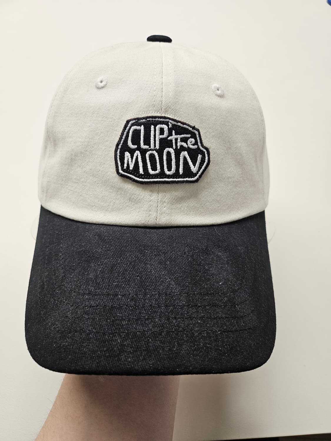 클립더문(CLip The MOON) 볼캡 모자 투톤 아이보리 블랙 상품이미지2