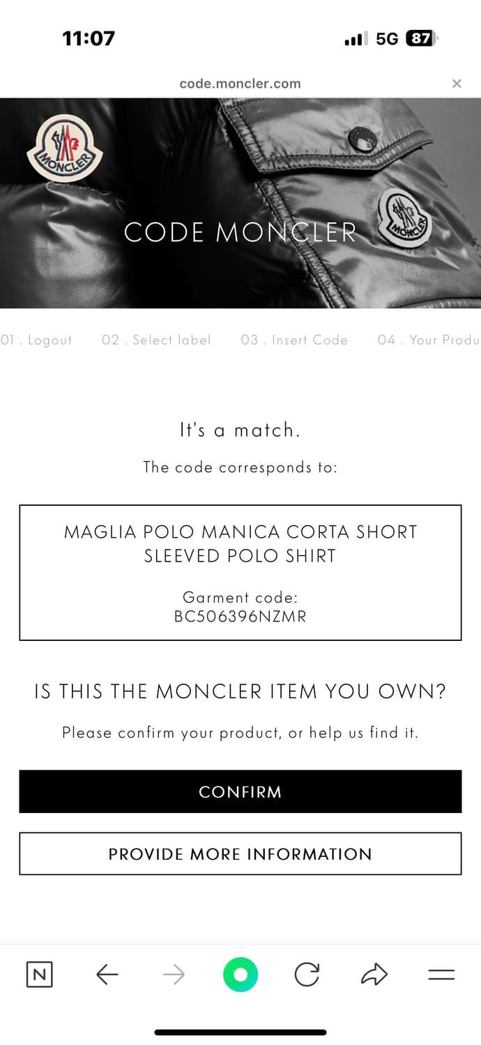 110-115 정품 몽클레어 반팔 팝니다 상품이미지8