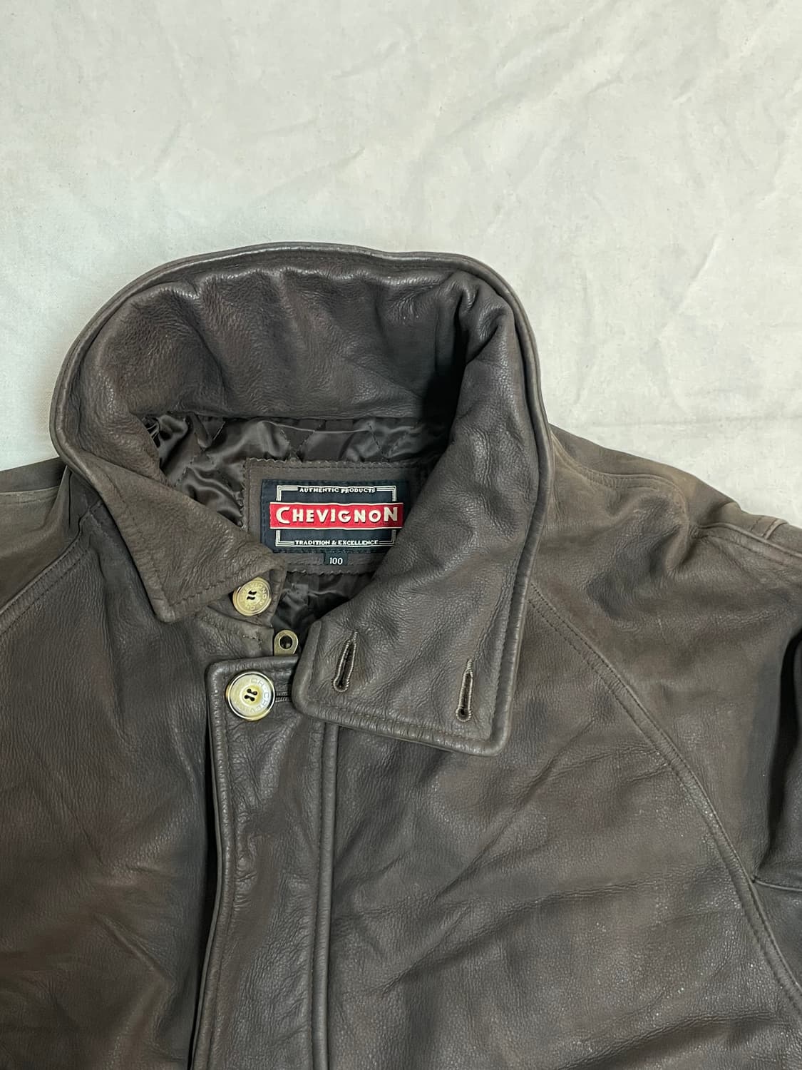 쉐비뇽 레더 자켓  상품이미지2