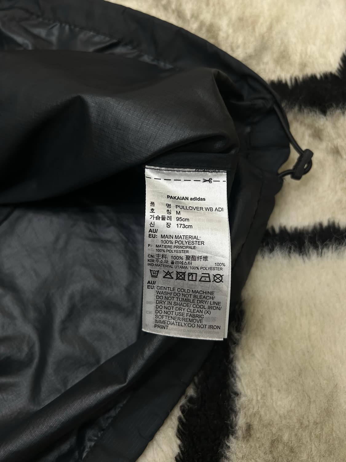 [M]아디다스 후드아노락/블랙 상품이미지6