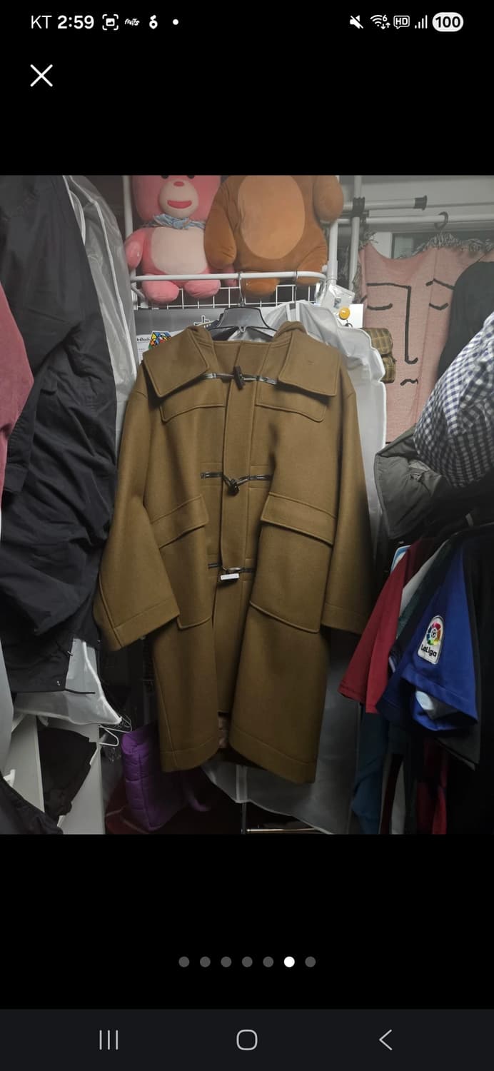 (50)노이어 더플 코트 떡볶이코트 팝니다. 상태좋음. 상품이미지2