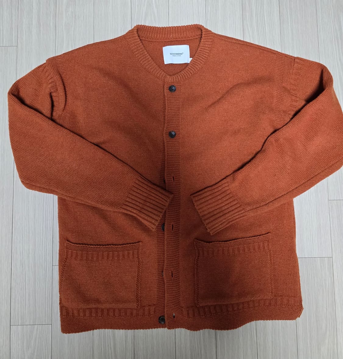 아웃스탠딩 피셔맨 가디건 오렌지 2 사이즈 상품이미지2