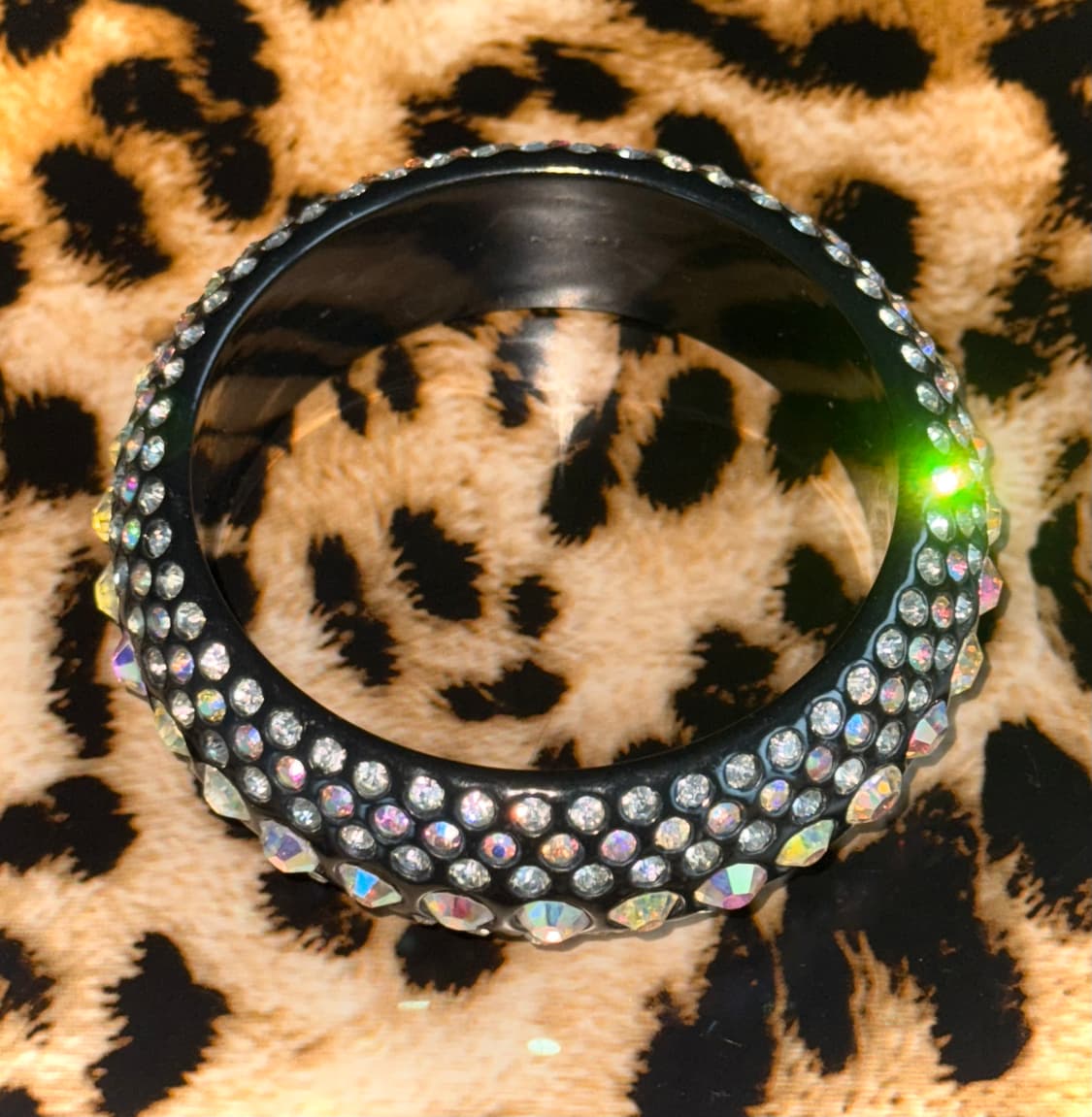 일본 시부야 갸루 펑크 emo 화이트 큐빅 뱅글 팔찌 상품이미지3