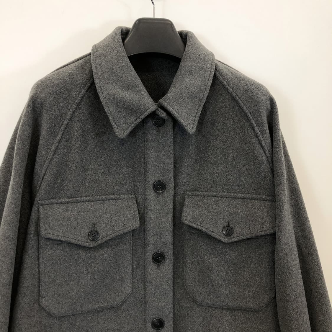유니클로C 울 오버 숏 셔츠코트 L 상품이미지2