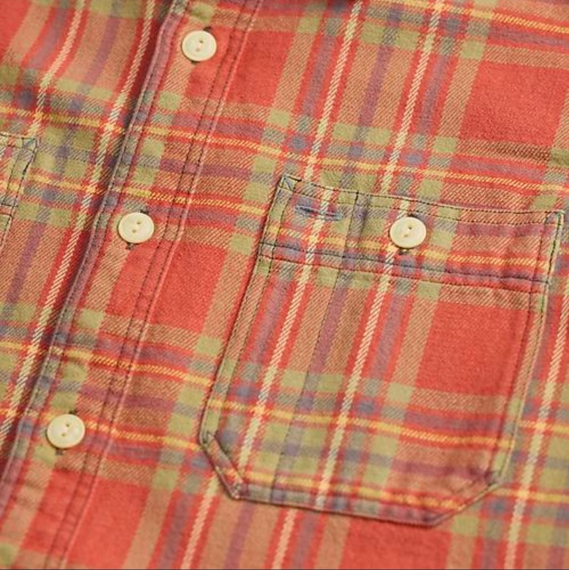 RRL 플래드 트윌 워크셔츠 상품이미지4