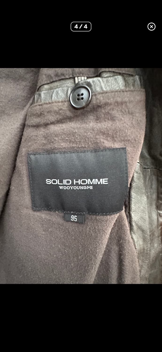 솔리드옴므 쉽스킨 레더자켓 상품이미지4