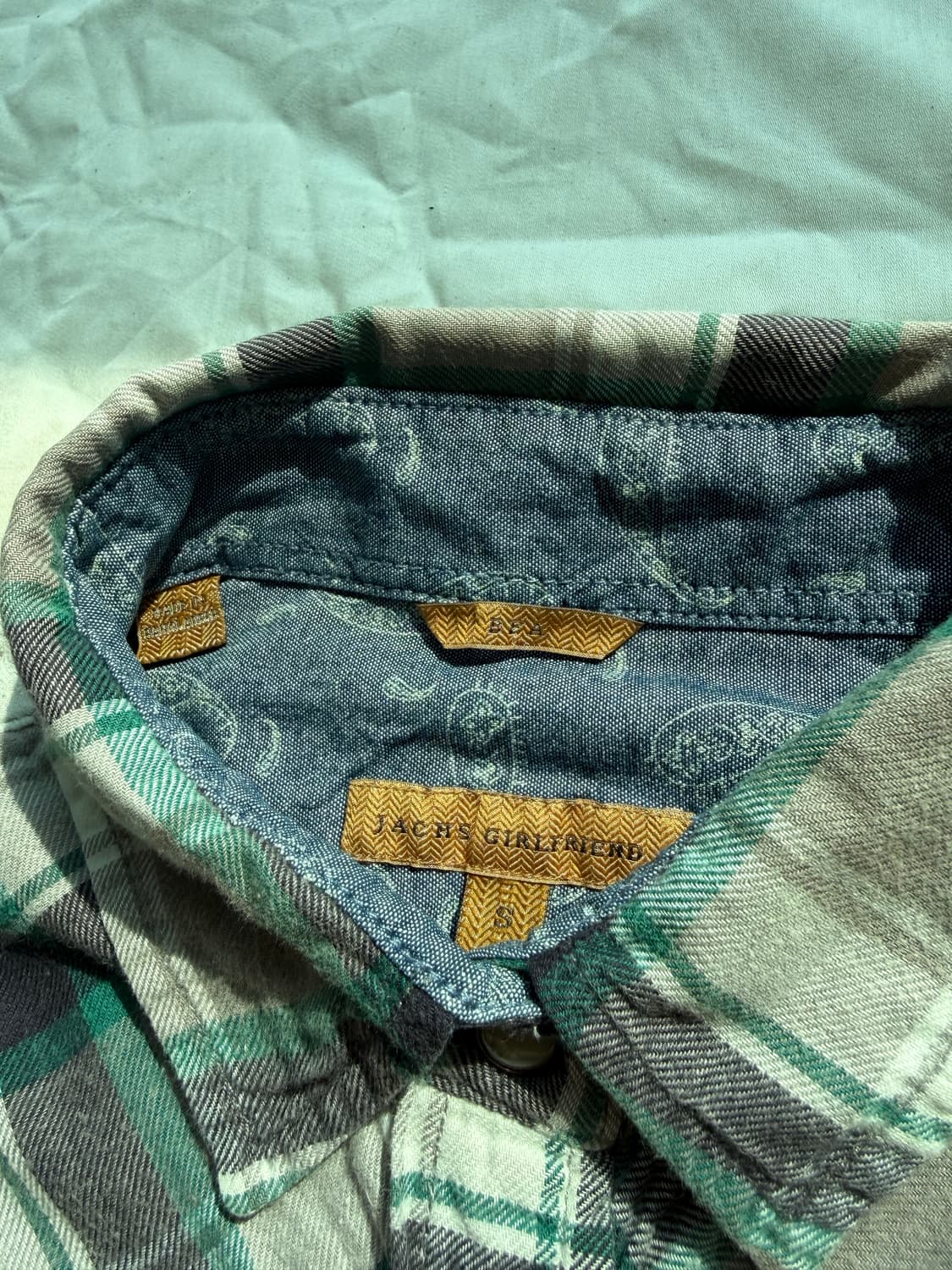 빈티지 웨스턴 체크 셔츠 상품이미지4