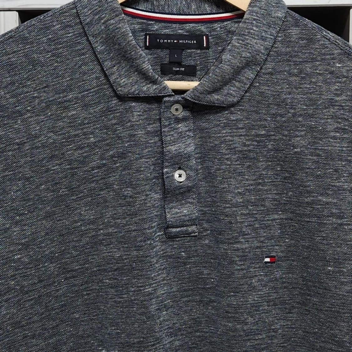 100~105 TOMMY 타미 힐피거 반팔 카라티 린넨 상품이미지2
