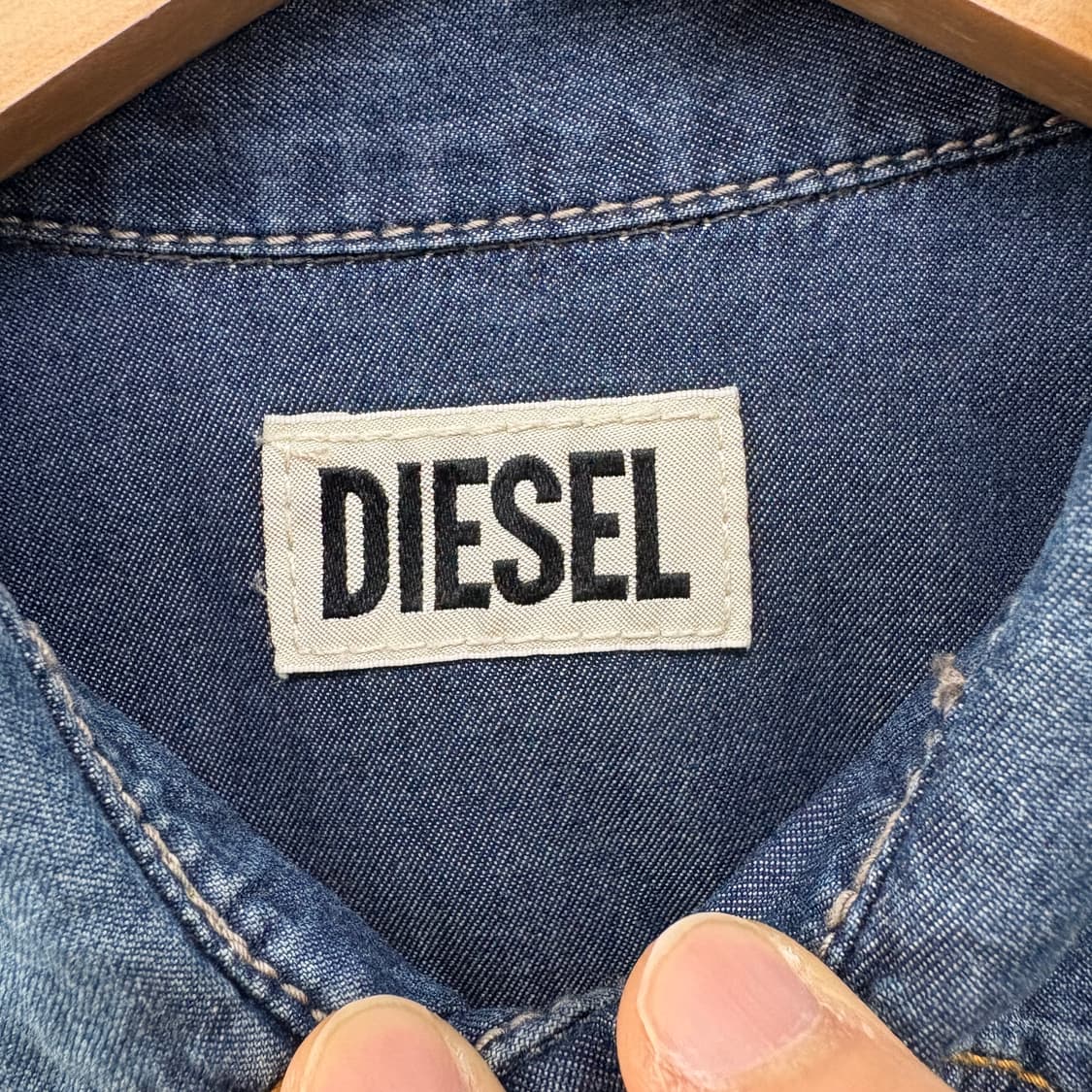 디젤 데님 셔츠 청남방 여성 S 상품이미지4