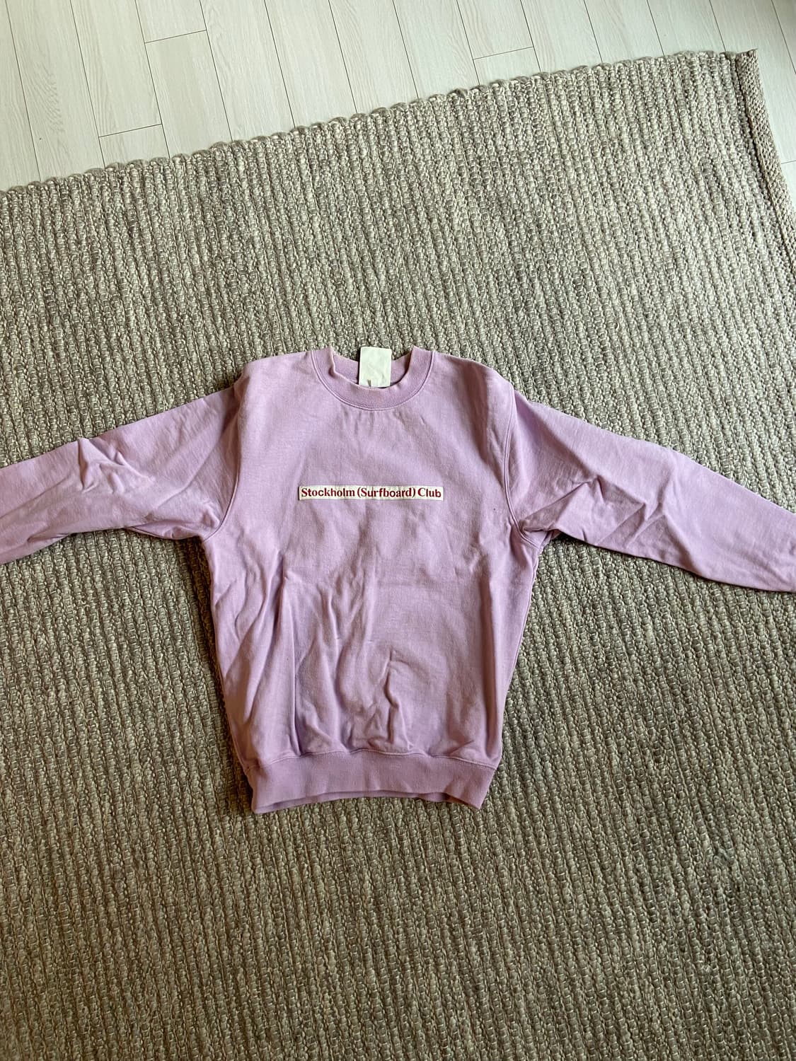 스톡홀름 맨투맨 연보라 L 상품이미지6