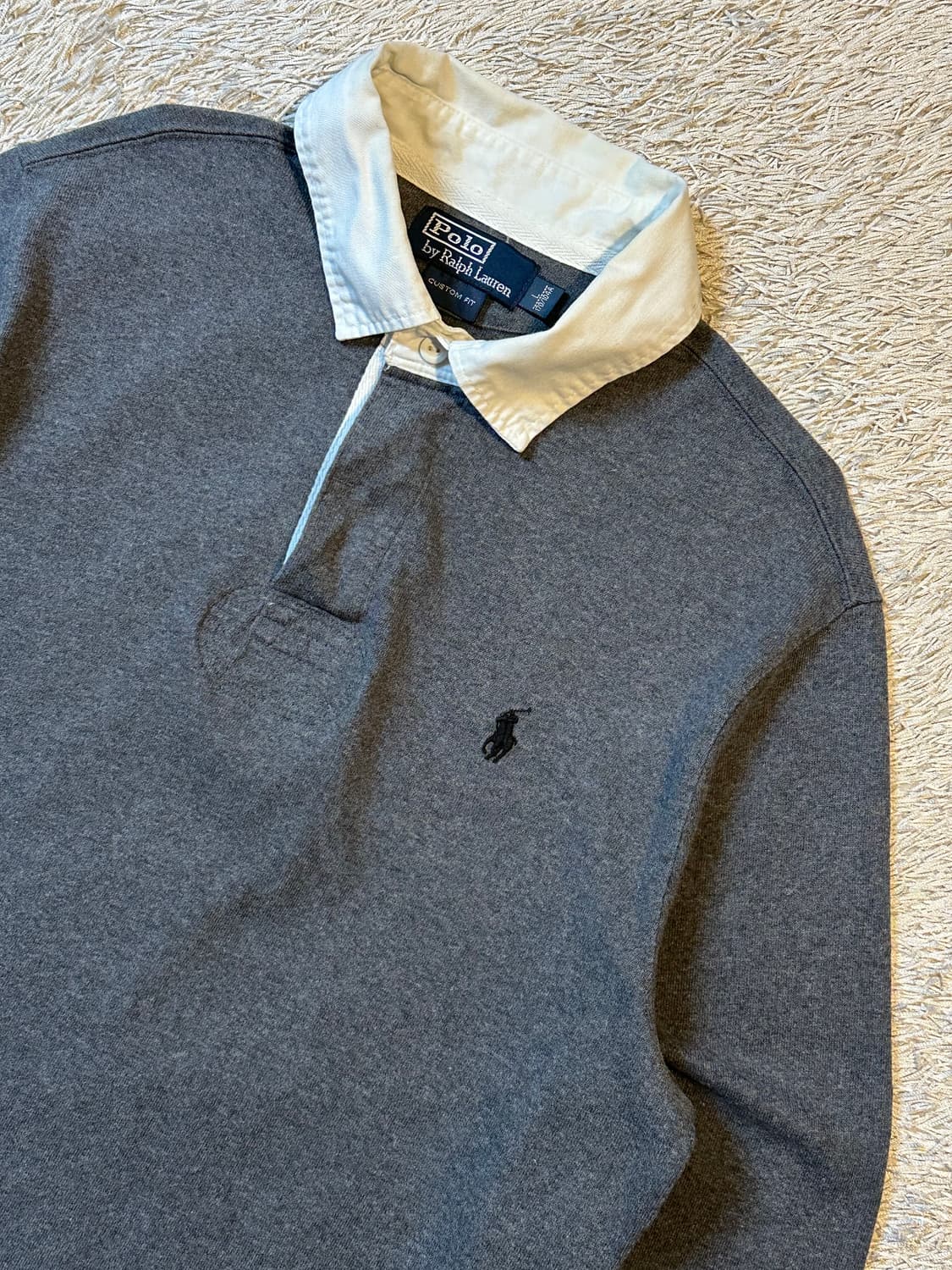 폴로 랄프로렌 신형 블랙포니 아이코닉 PK 럭비티 그레이 상품이미지2