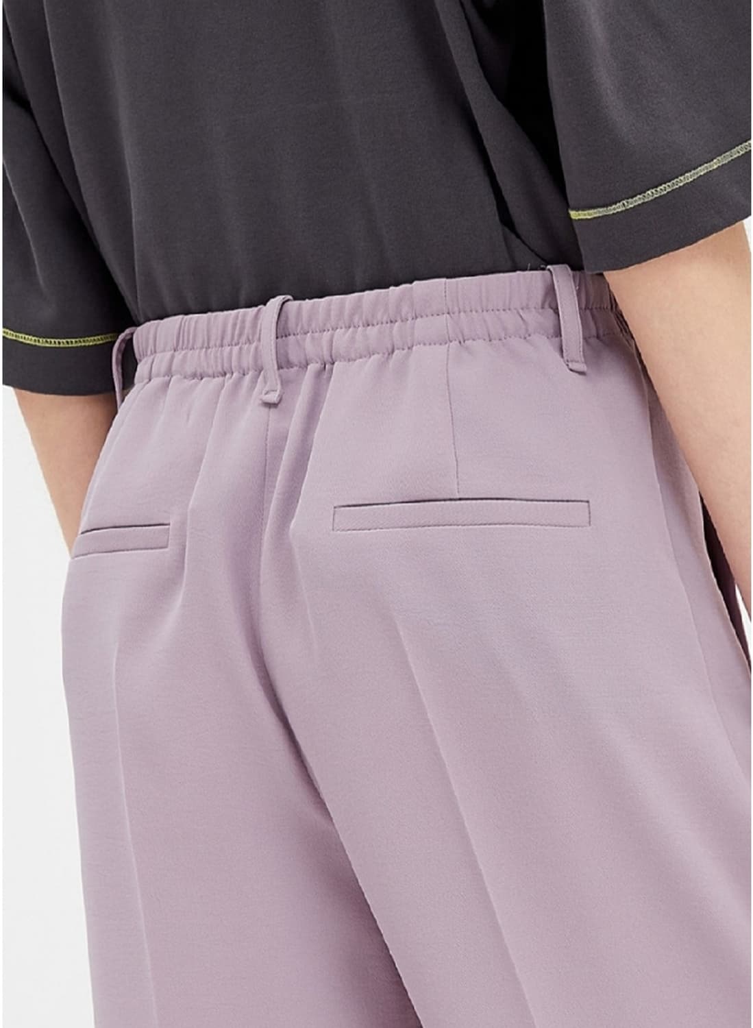 시스템 밴딩 와이드팬츠 66사이즈 상품이미지4