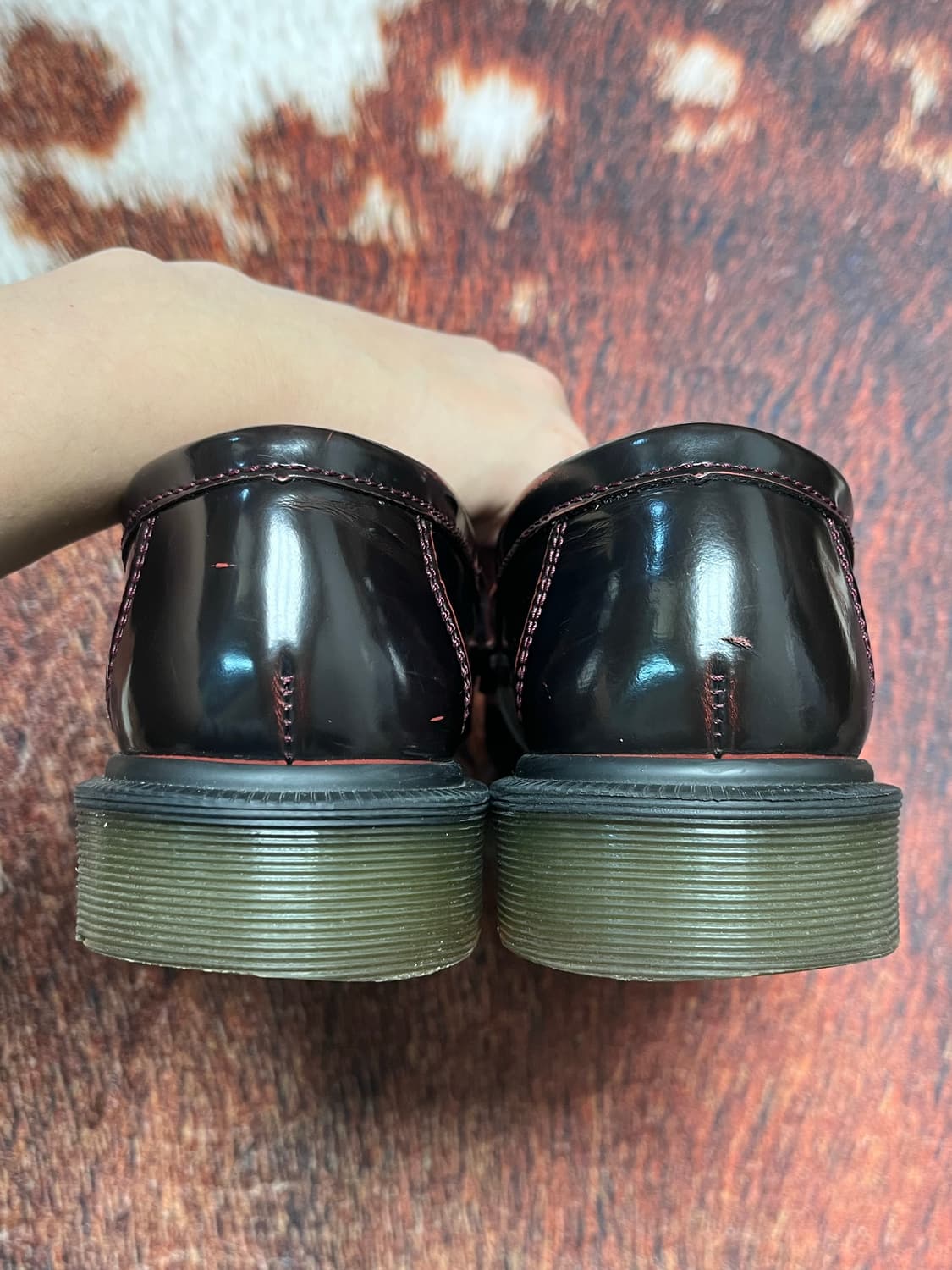 [240] 닥터마틴 아드리안 테슬 로퍼 버건디 상품이미지4