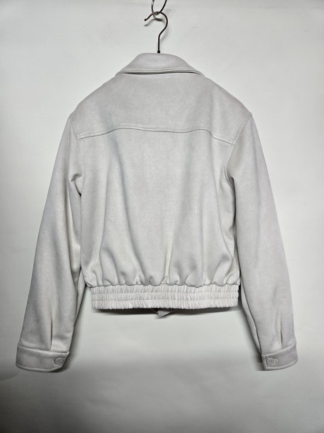 새제품)플레이스 스튜디오 스웨이드 블루종 아이보리 free 상품이미지3