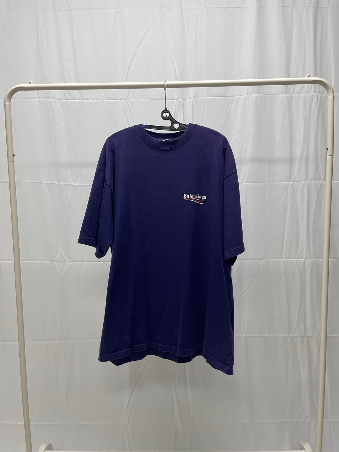 발렌시아가 웨이브 로고 반팔 티셔츠 [L] 상품이미지1