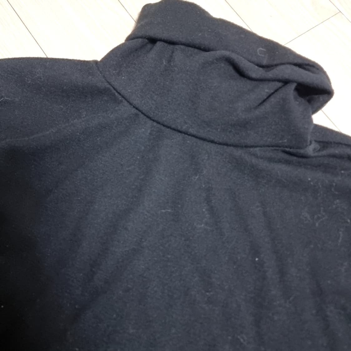 noticeboa 블랙 기본 목폴라 긴팔티(100) 상품이미지2