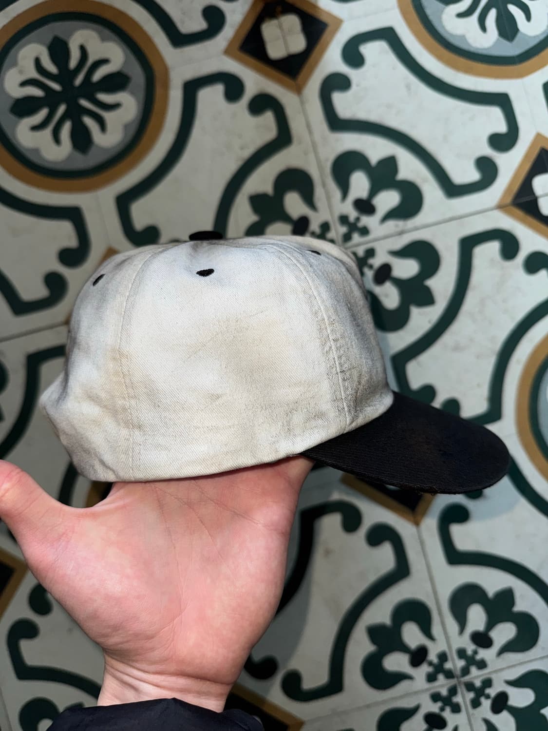 Distressed cap (hand made) 상품이미지5