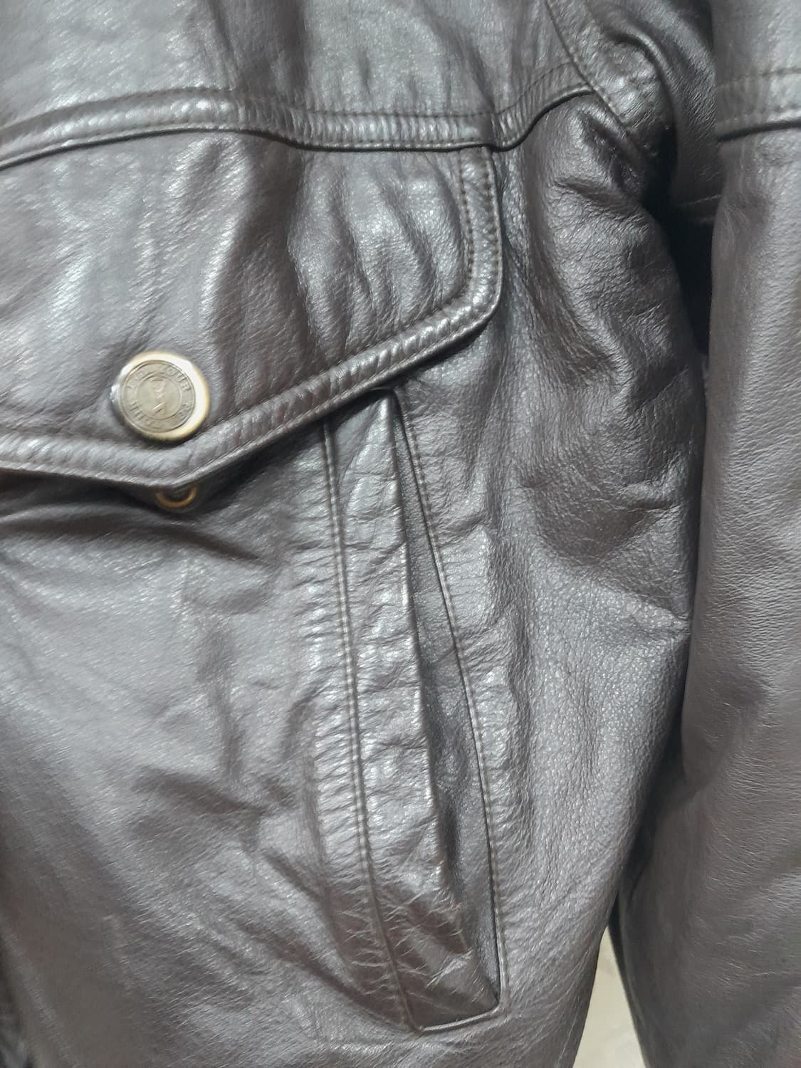 남성가죽 블루종 점퍼 100 상품이미지7