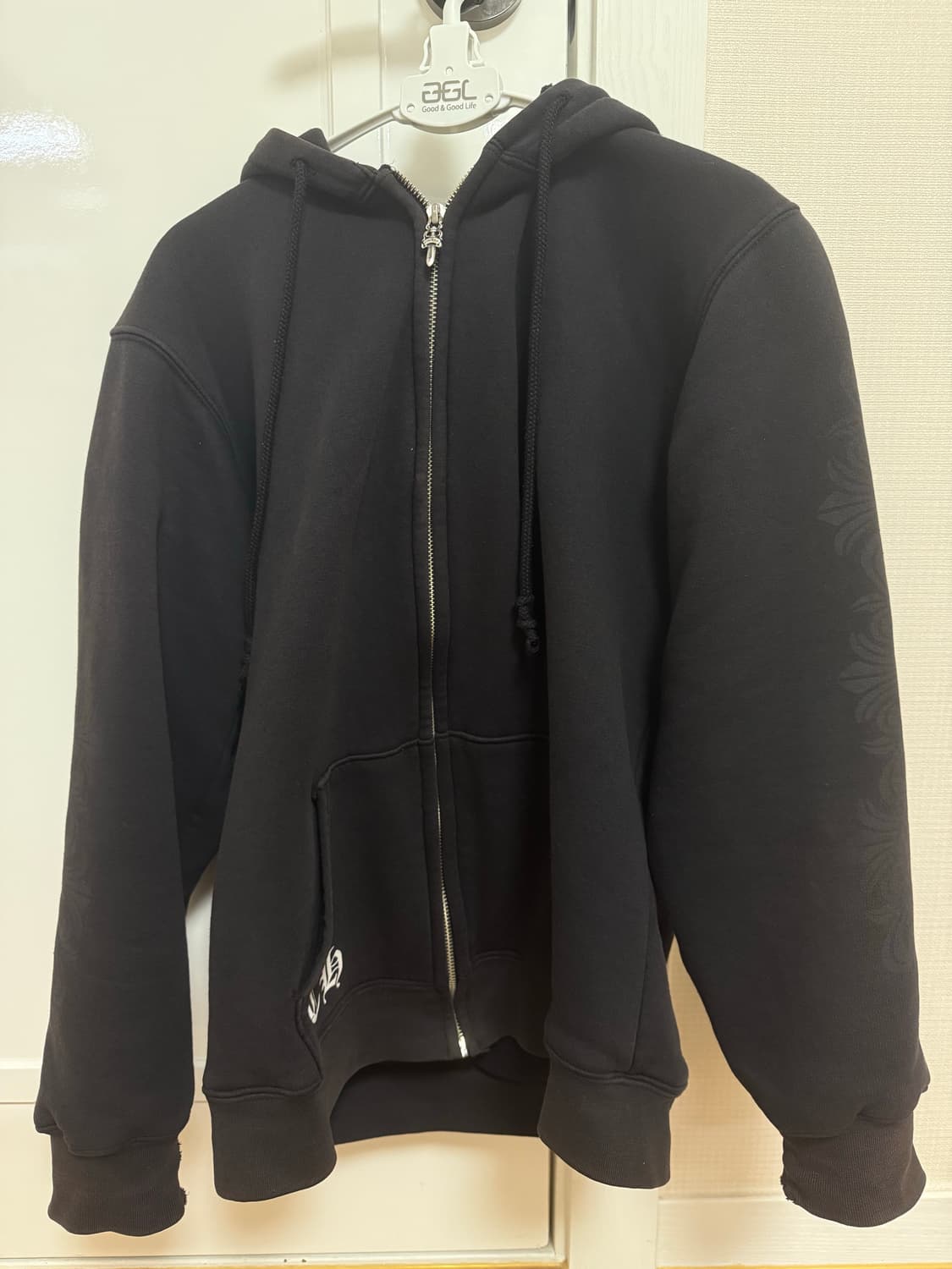 크롬하츠 레드 스크롤 플로럴 후드집업M 상품이미지6