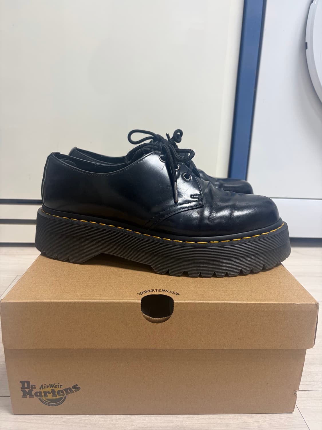 닥터마틴 클래식 1461 쿼드 더비슈즈 블랙 280 상품이미지4