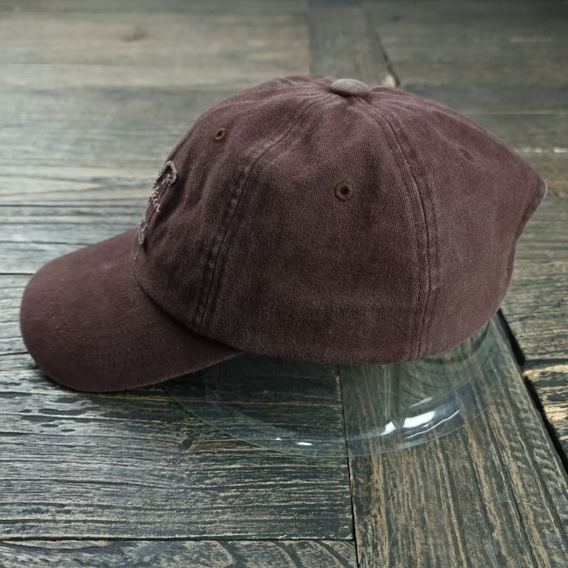 [마뗑킴] 자수 패치 볼캡 초코브라운 M19031 상품이미지4