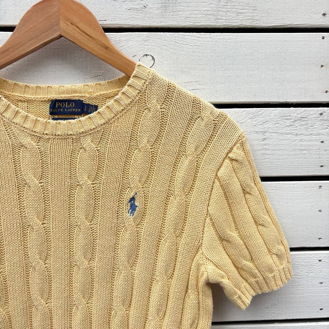 Polo 폴로 케이블 꽈배기 반팔 니트 상품이미지4