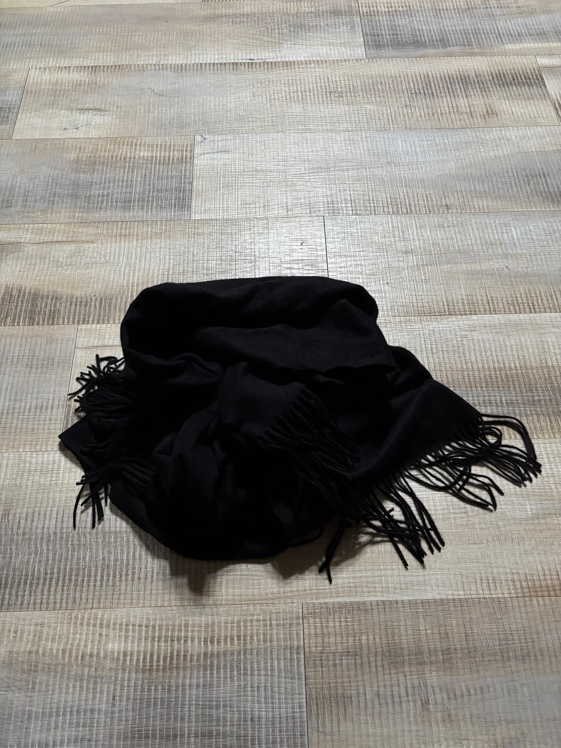 bless n78 draps scarf 블레스 스카프 머플러 블랙 상품이미지2