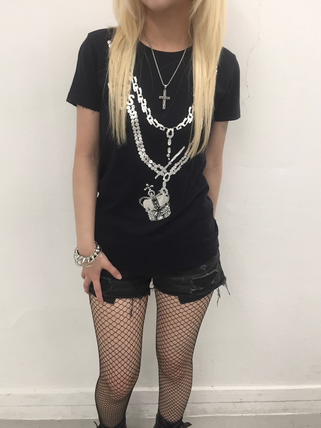 Chain print t-shirt  상품이미지2