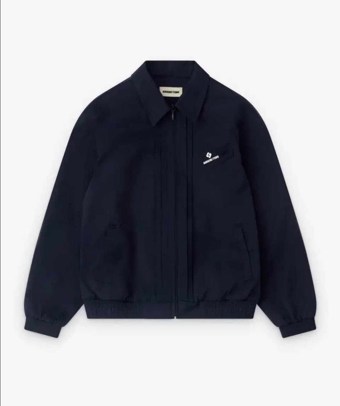 (8) 슈슈통 네이비 턱 디테일 스포츠 자켓 상품이미지1