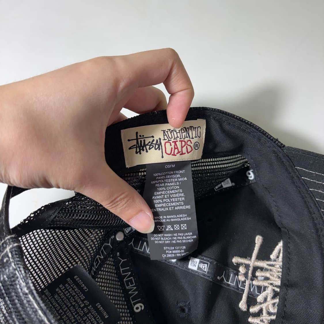 OS 스투시 X 뉴에라 블랙 메쉬 트러커캡 상품이미지5