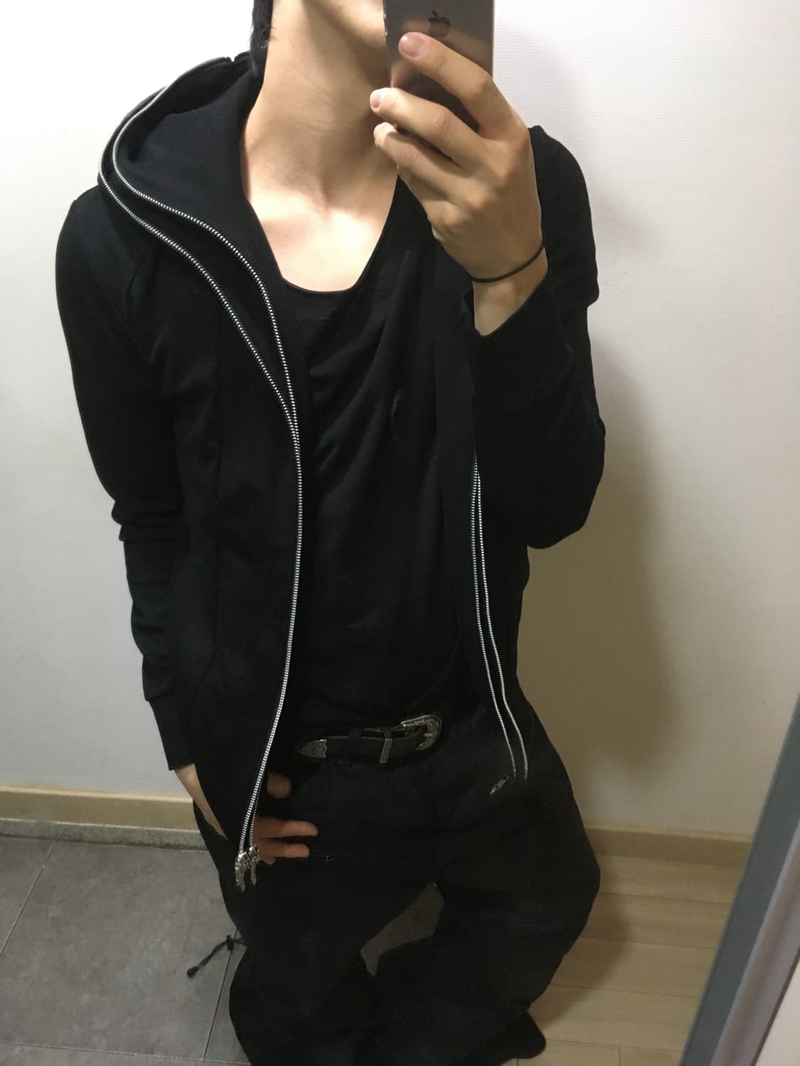 토네이도 마트 레이어드 풀지퍼 후드집업 상품이미지3