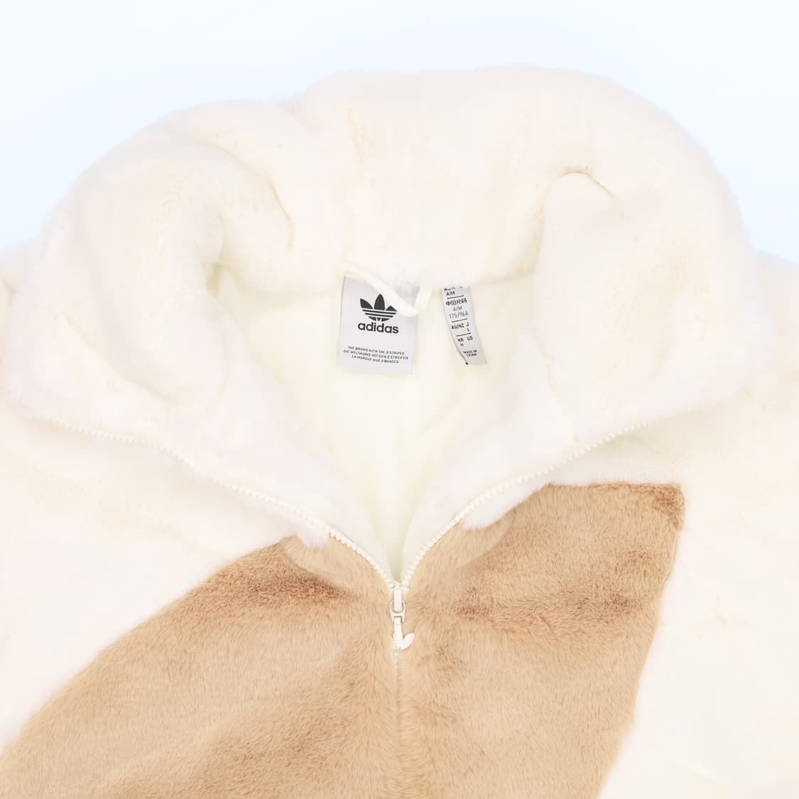 M 신형 아디다스 빅 트레포일 퍼 집업 자켓 N7328 상품이미지4