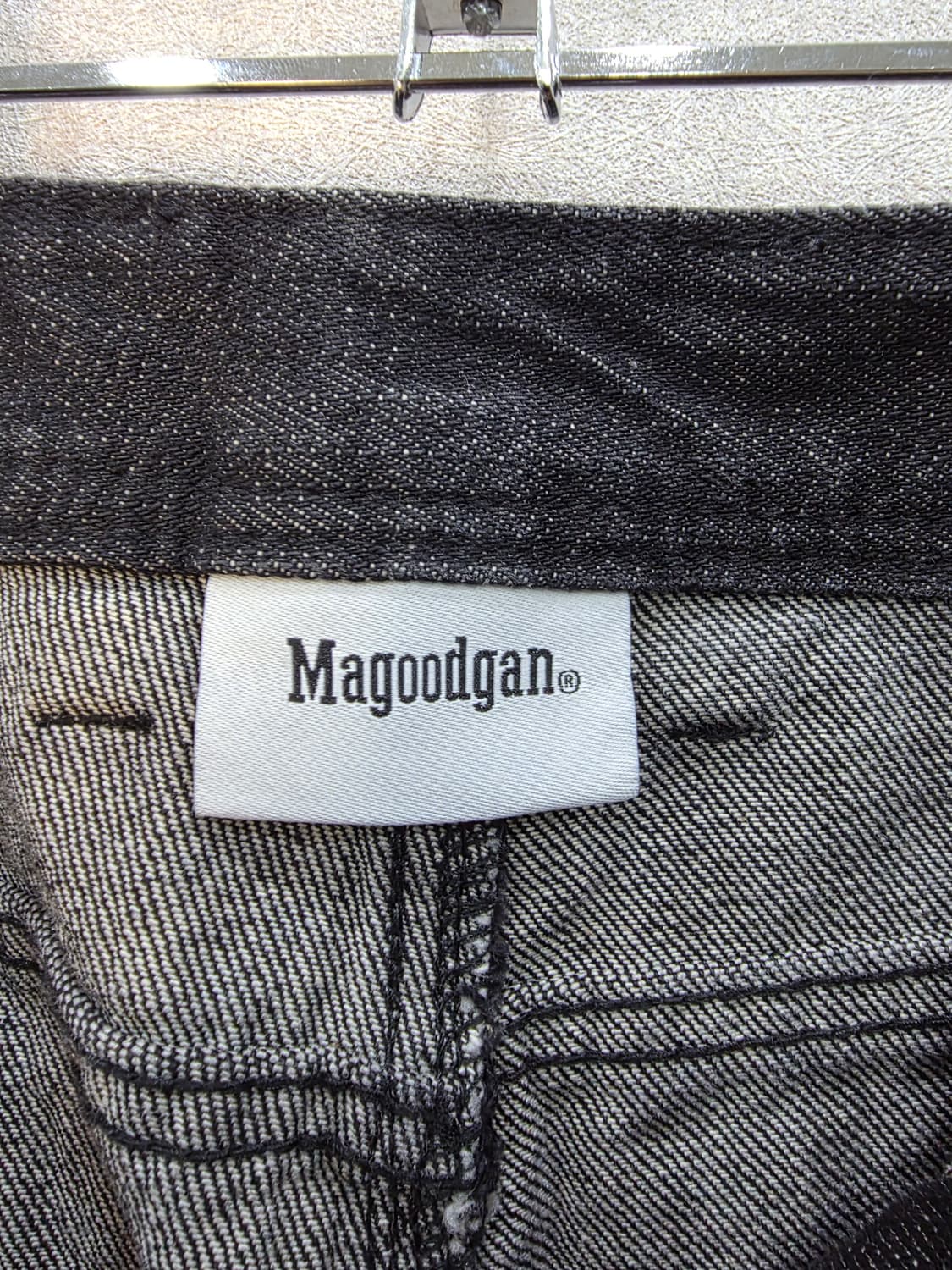 맥우드건 와이드 카펜터 블랙 데님 팬츠 Magoodgan 상품이미지4