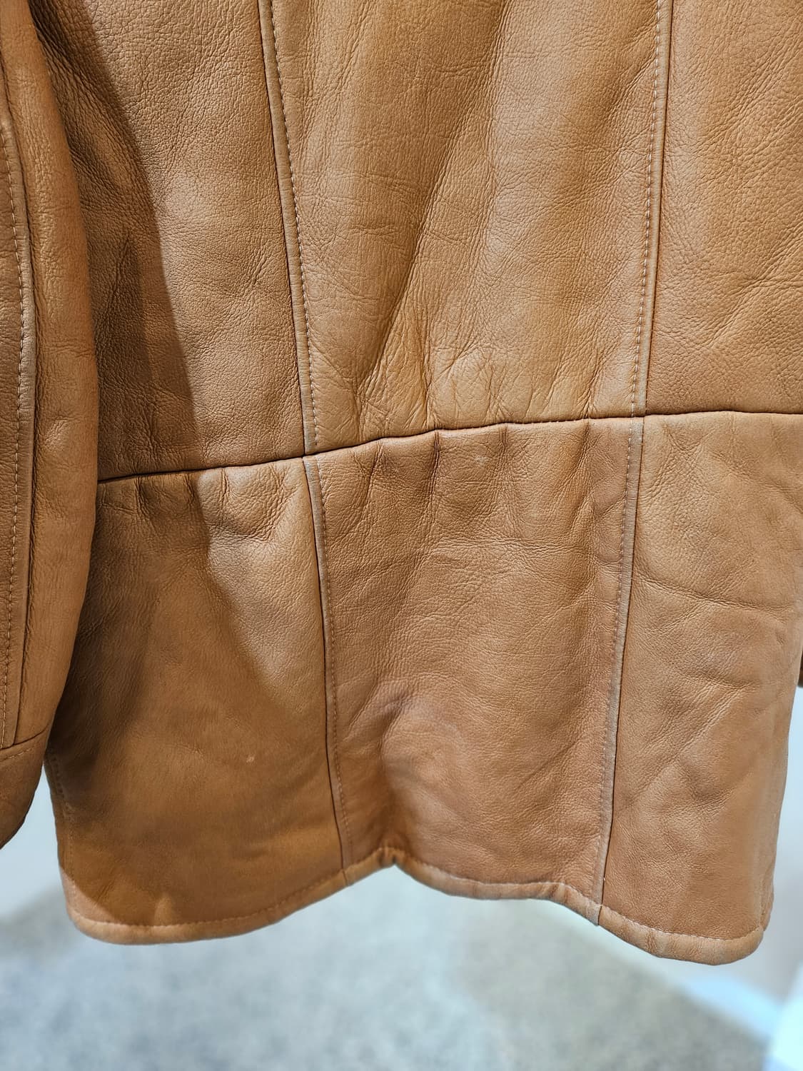 양가죽 무스탕 하프 자켓 상품이미지6