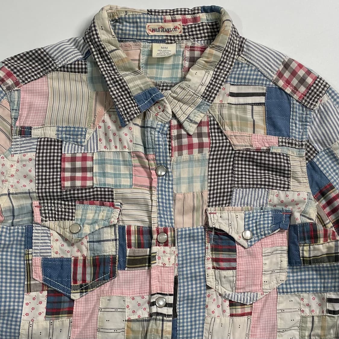 폴로 랄프로렌 우먼스 패치워크 웨스턴 셔츠 상품이미지2