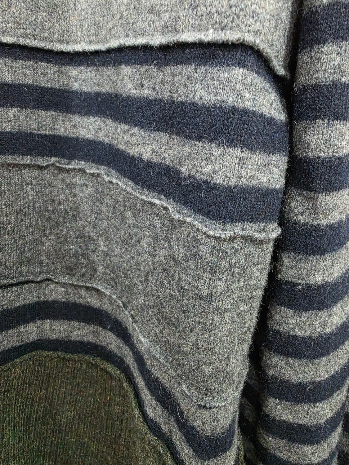 꼼데가르송 옴므 듀 엣지 블록 디테일 니트 L 상품이미지4