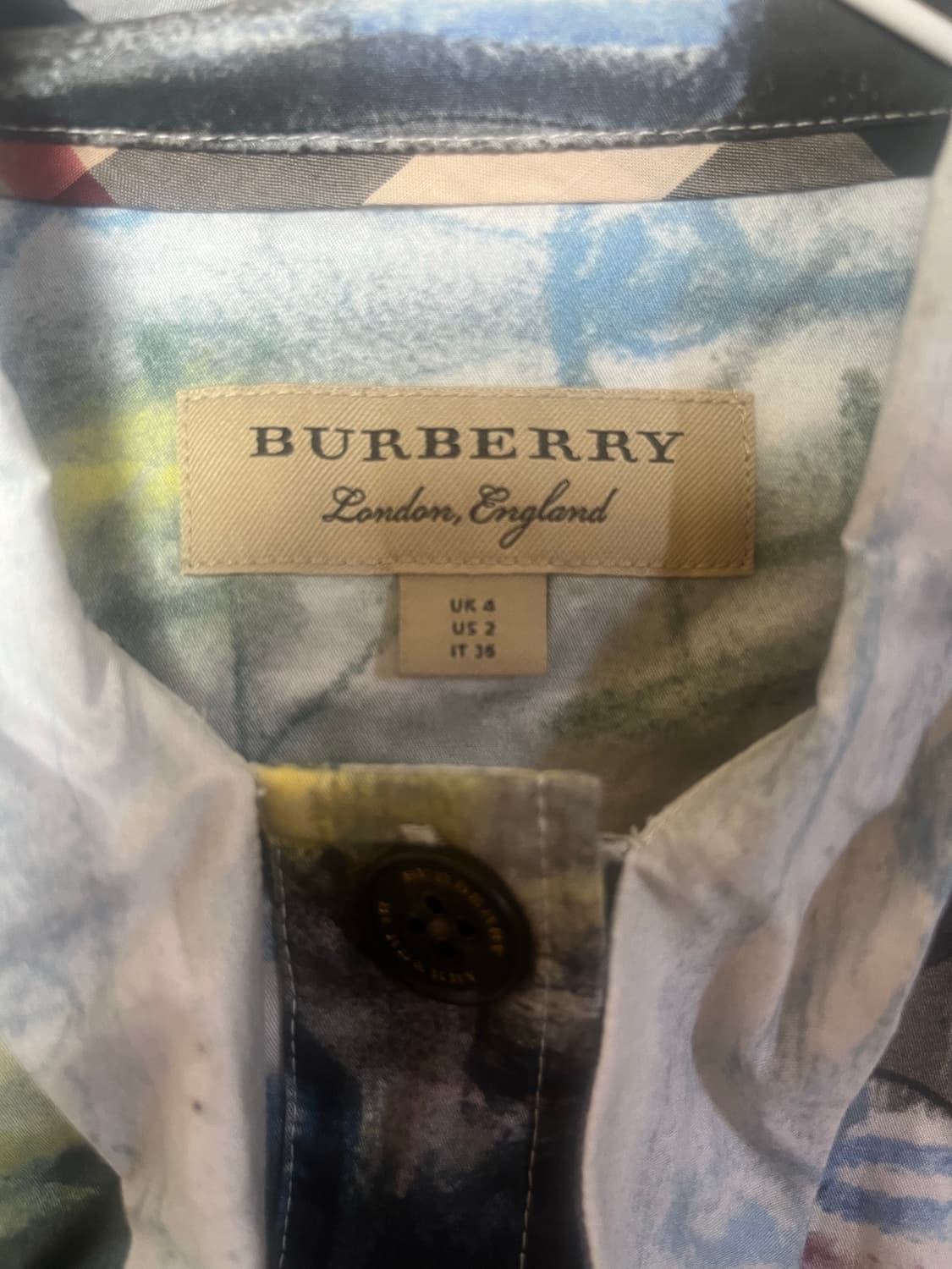 버버리 실크 셔츠 상품이미지4