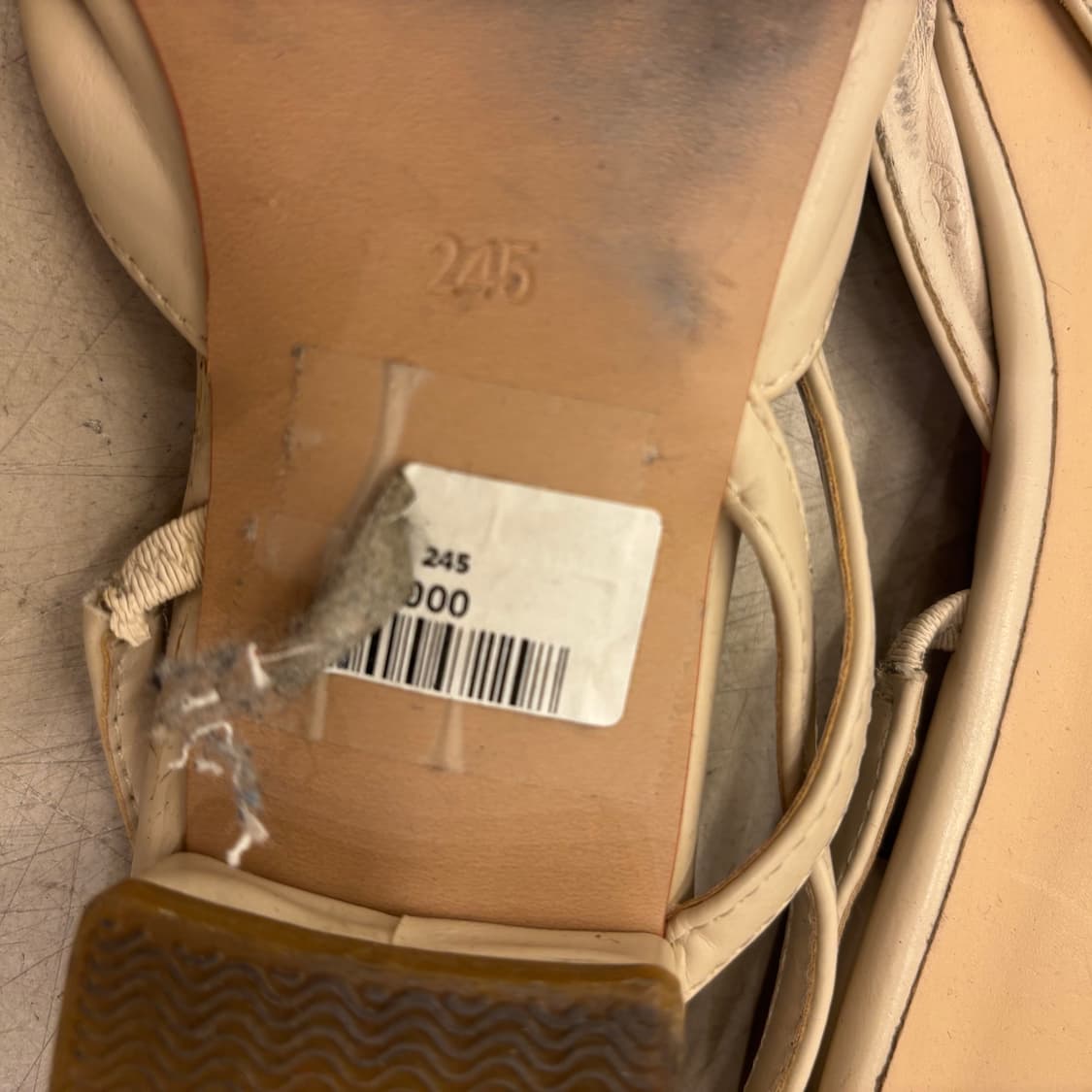 빈티지 베이지 뮬 구두 상품이미지2