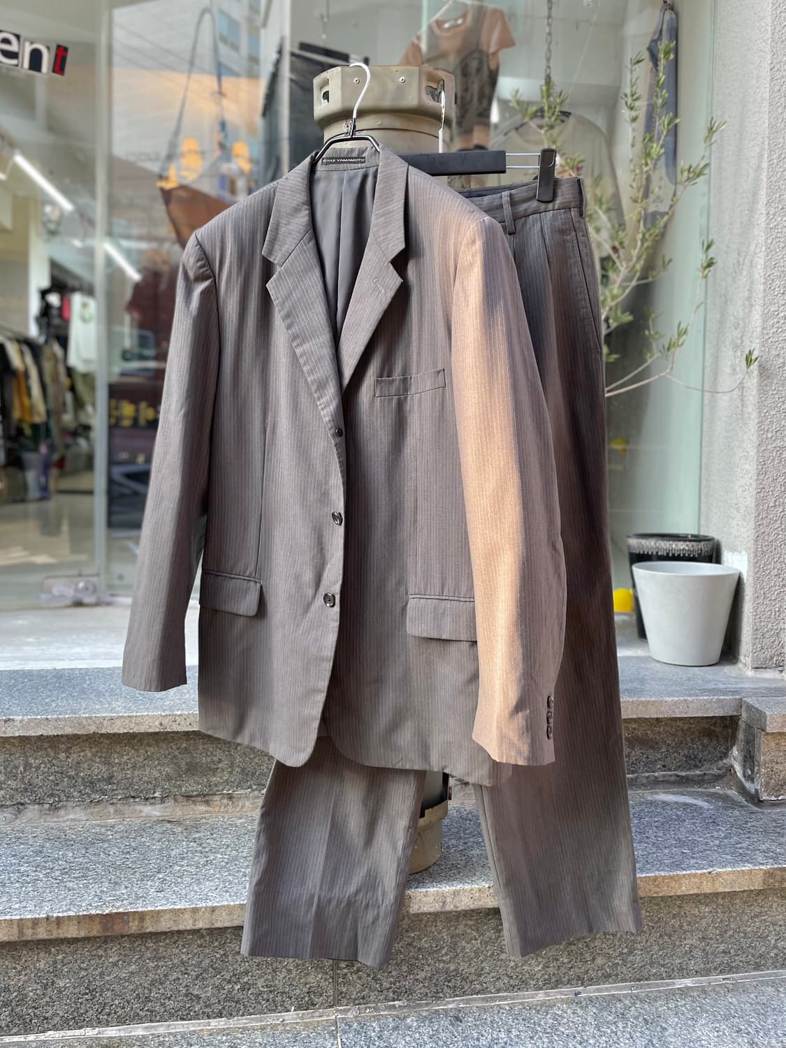 요지 야마모토 Y's for men 2005ss 핀 스트라이프 셋업 상품이미지1