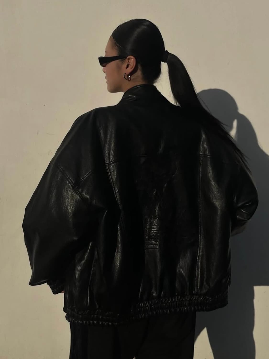 웻태그 레더자켓 상품이미지4