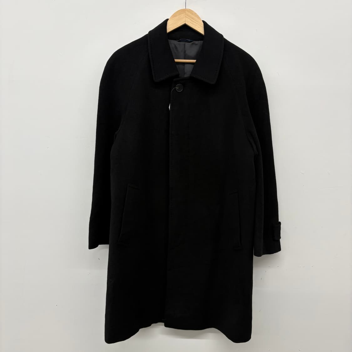 블랙 남성 캐시미어 100% 코트 남M 상품이미지2